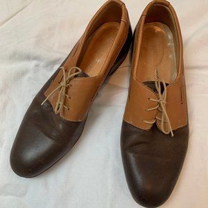 Dieppa Restrepo two-tone leather derbys